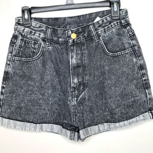 Shein Black High Rise Denim Shorts Medium NWOT